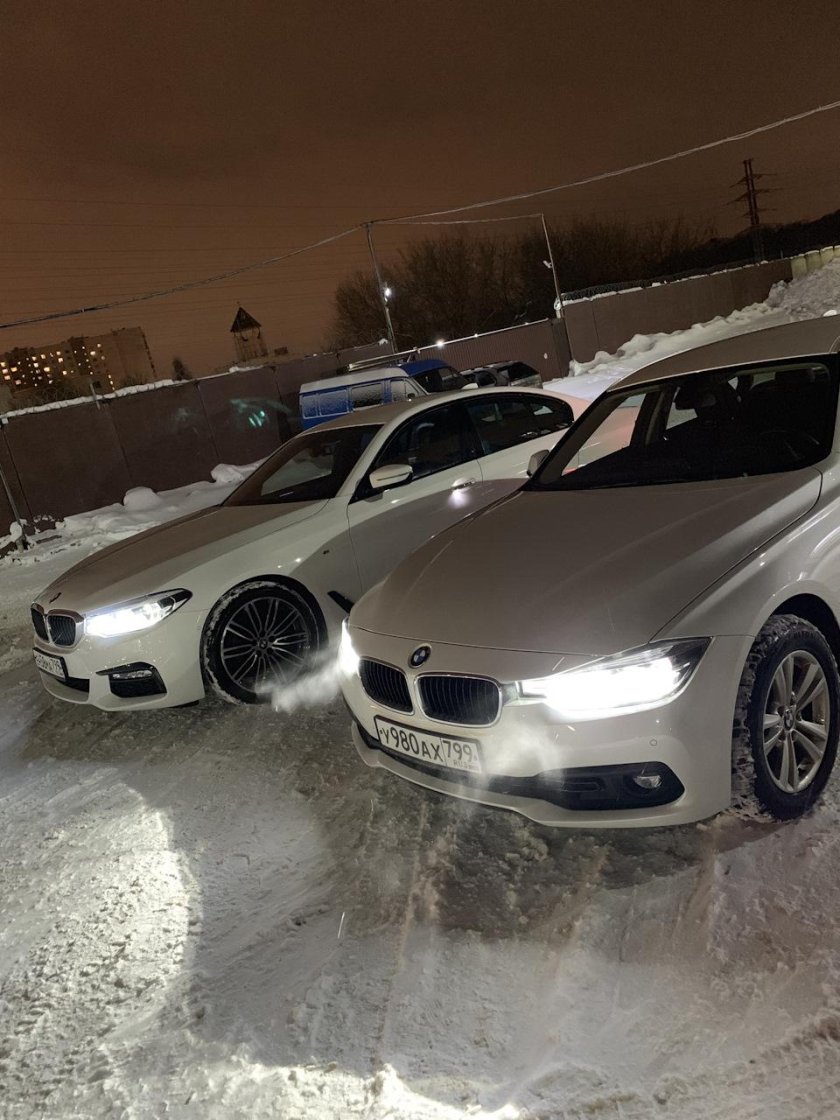 БМВ м5 зима