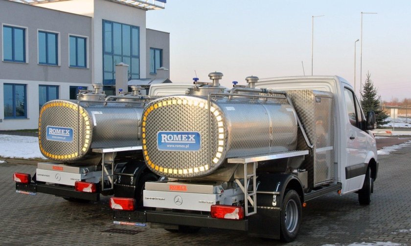 ЗИЛ 130 молоковоз с прицепом