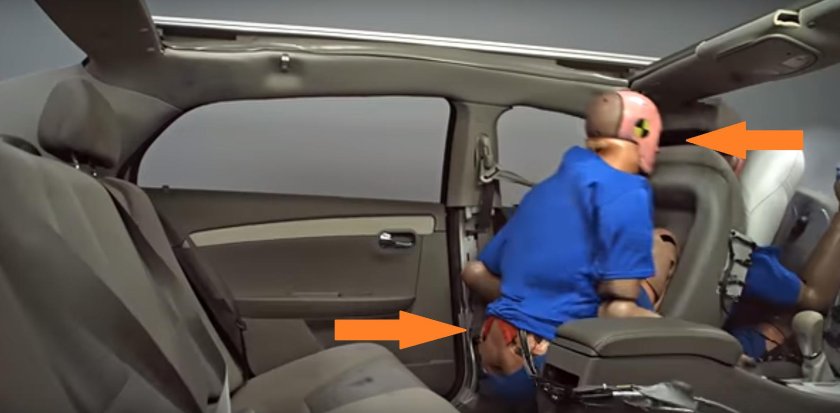 Непристегнутые ремни безопасности