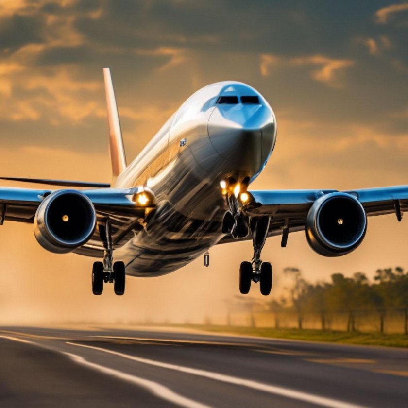 Взлет самолета