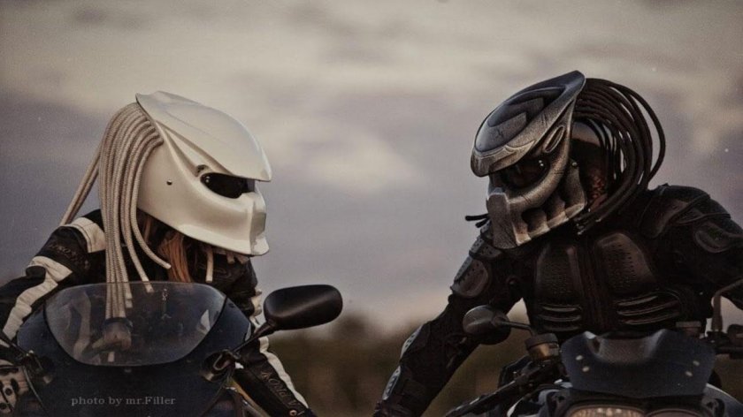 Шлем мотоциклетный предатор