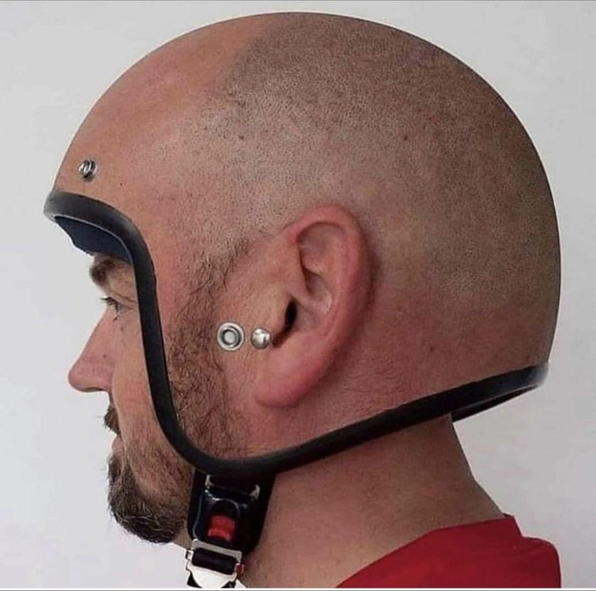 Смешные мотошлемы