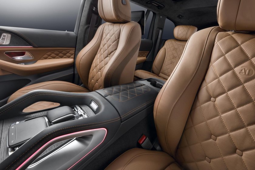 S 223 Мерседес коричневый салон