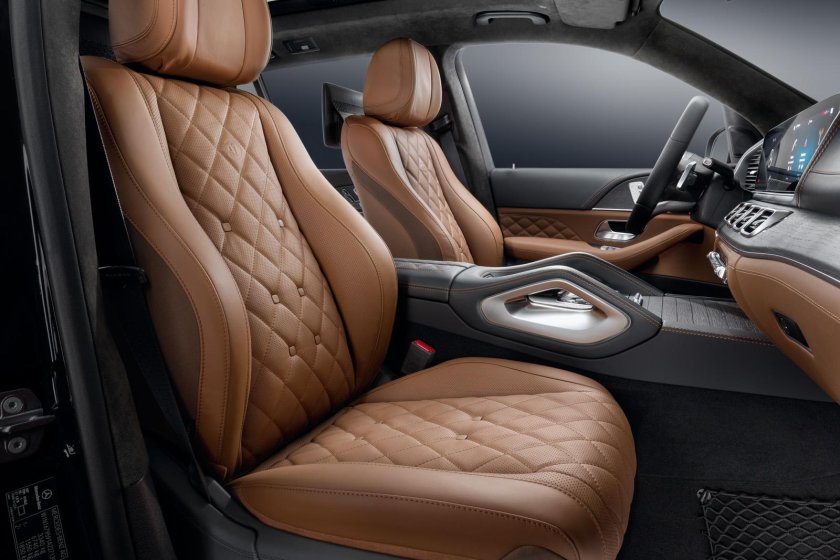 S 223 мерседес коричневый салон