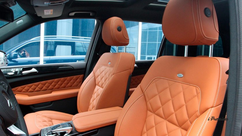 Коричневый салон Мерседес GLS