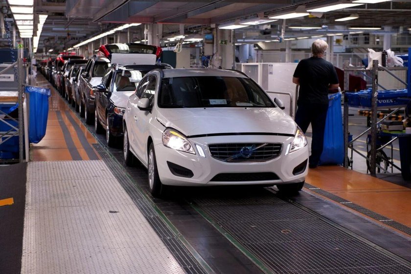 Завод Вольво в Швеции