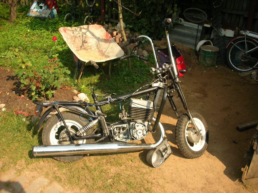 Мини мокик с двигателем Альфа