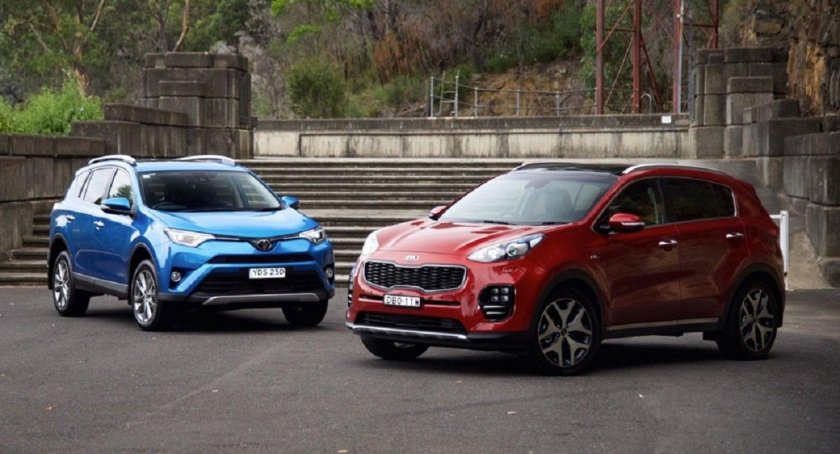 + - Тойота рав 4 и Киа Спортейдж