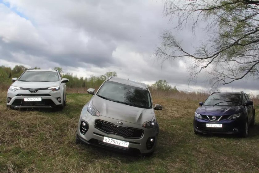 + - Тойота рав 4 и Киа Спортейдж