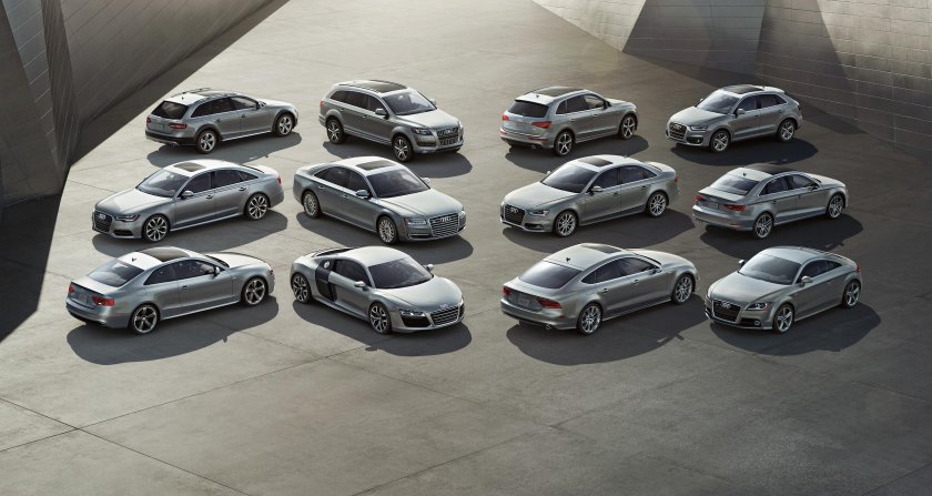 Ауди линейка моделей