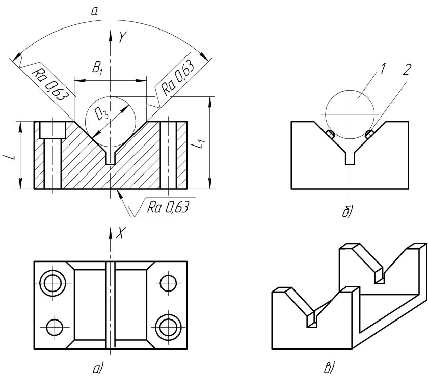 Приспособление Призма чертеж