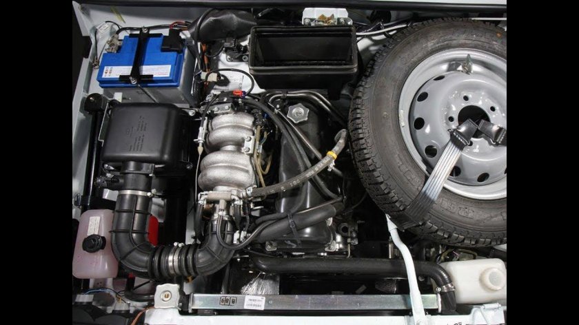 Моторный отсек нива 21214