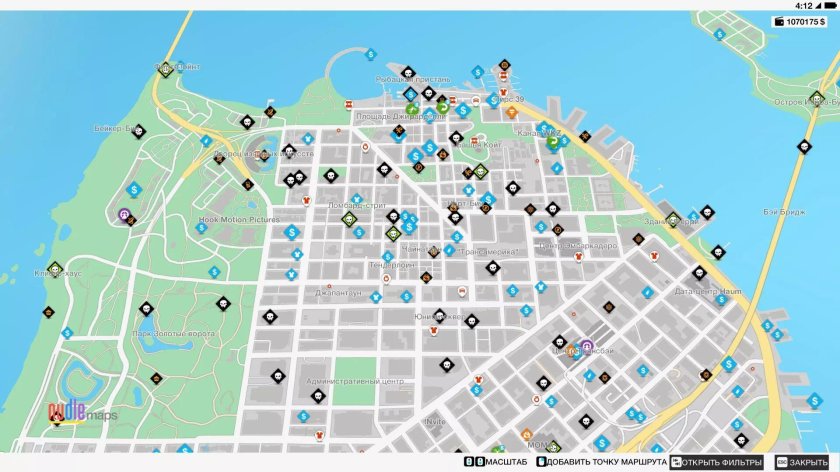 Вся карта в вотч догс 2