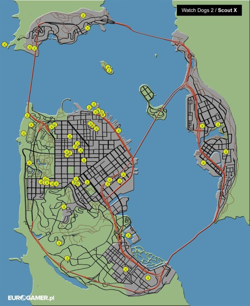 Watch dogs 2 карта