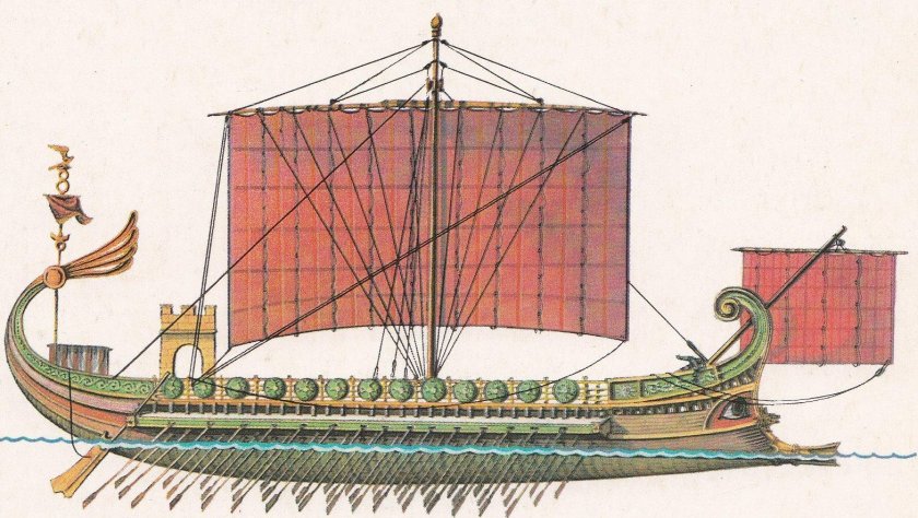 Унирема бирема трирема корабль