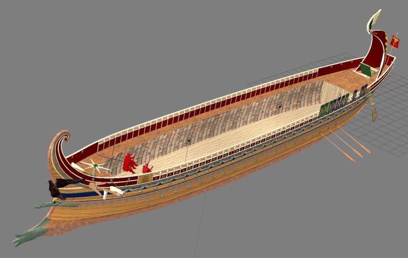 Римская Императорская трирема