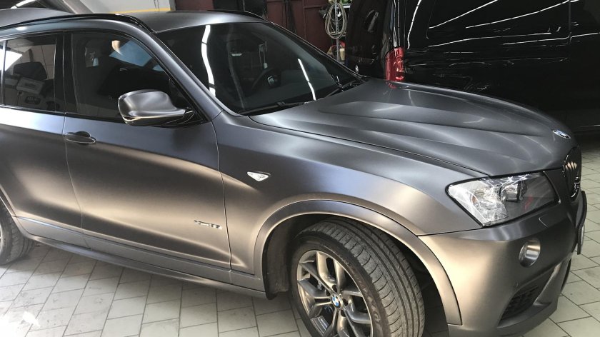BMW x3 f25 серый сатин