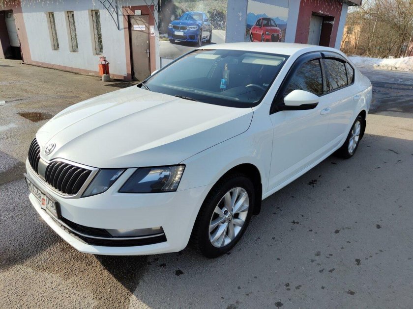 Skoda octavia 2018 серая
