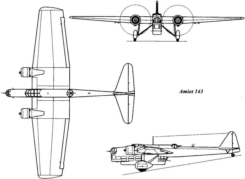 Amiot 143 средний бомбардировщик