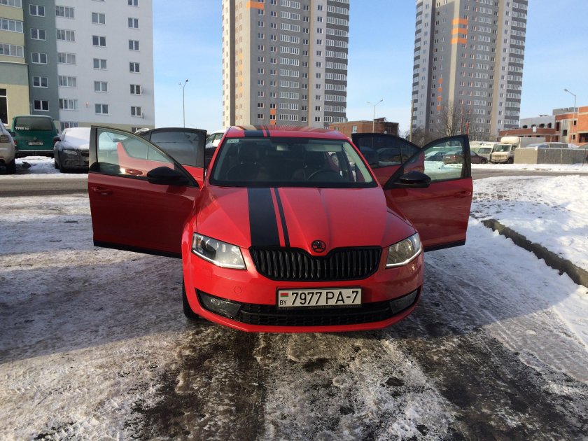 Skoda Octavia a7 Red