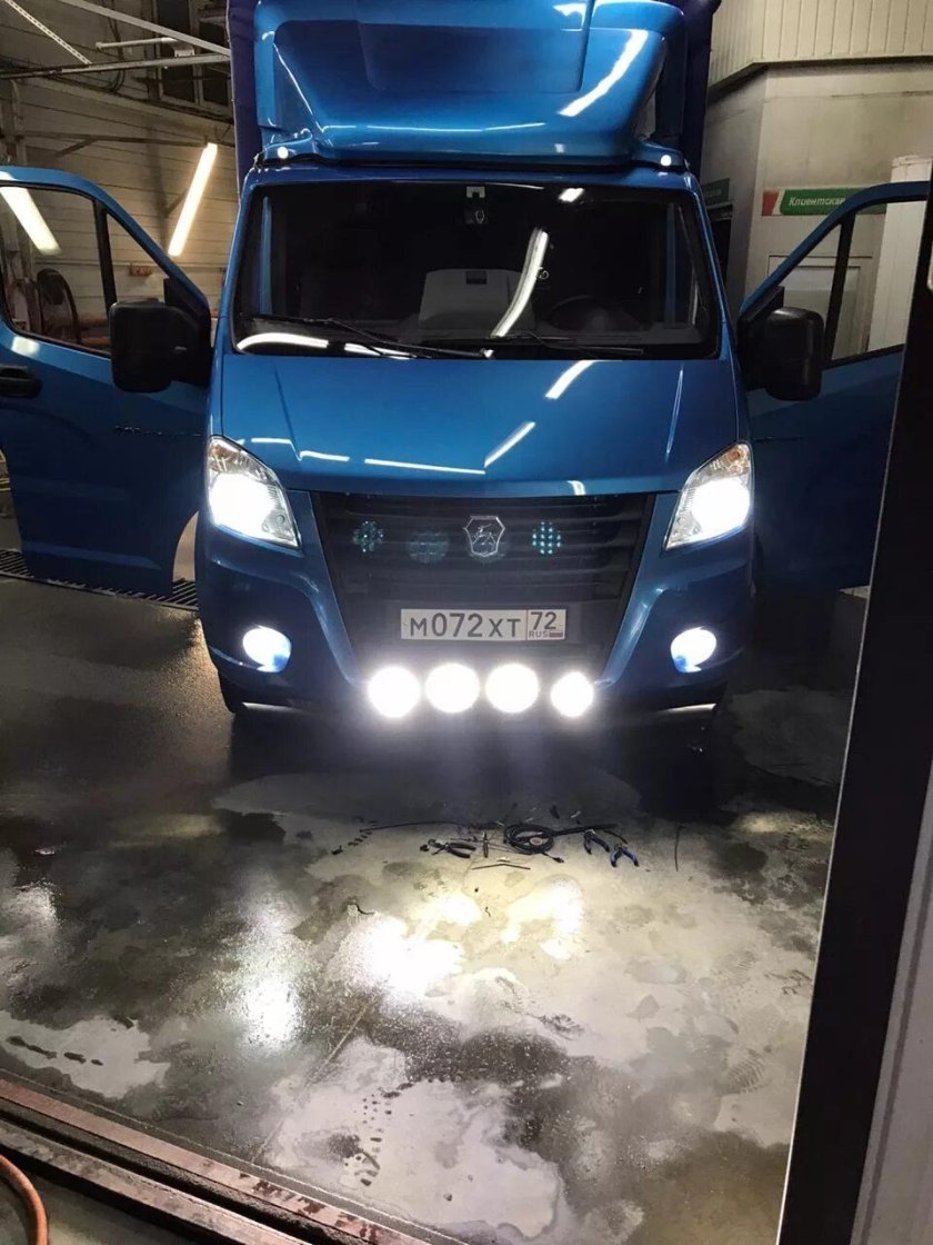 Тюнинговый бампер на Газель Некст