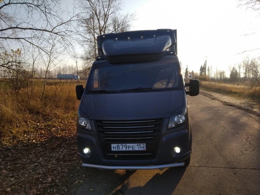 Черные фары Газель Некст