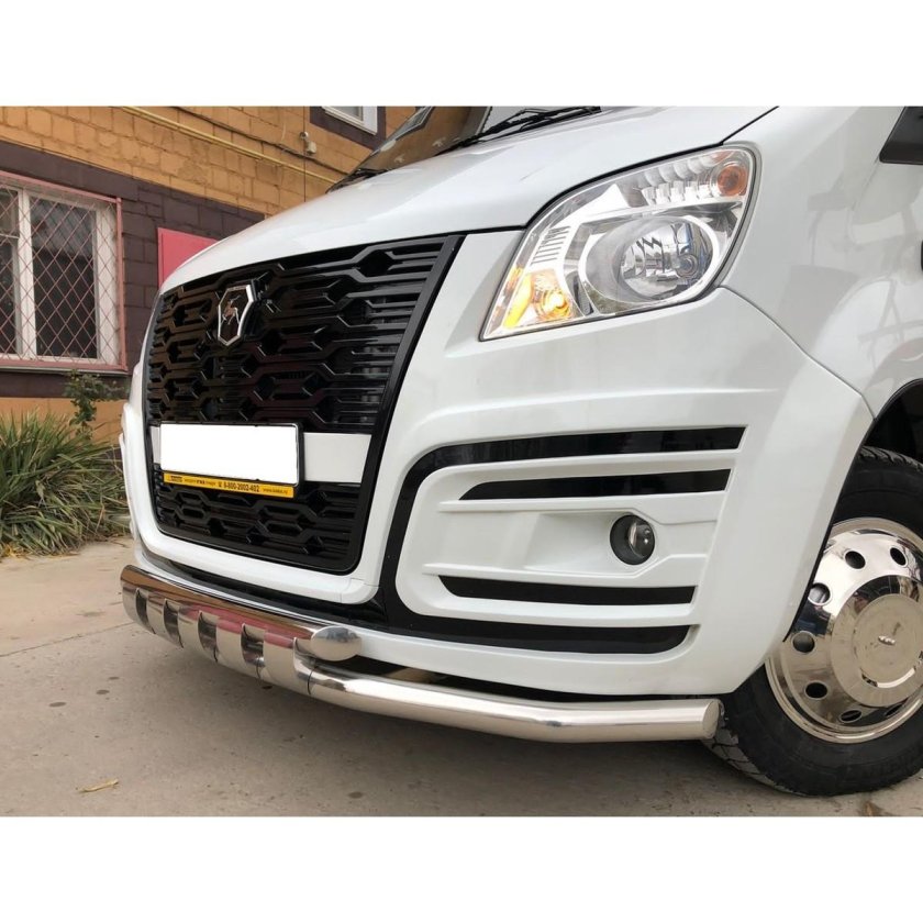 Передний бампер Газель Некст Луидор