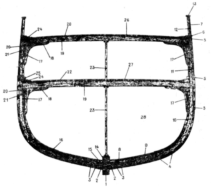 Привальный брус на судне