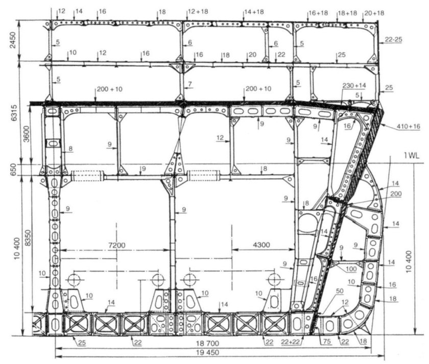 Мидель шпангоут Ямато
