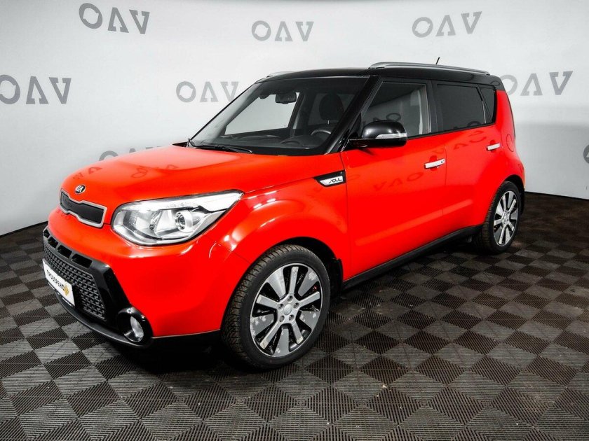 Киа соул белая с красной крышей