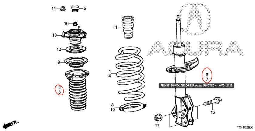 Амортизаторы Акура РДХ