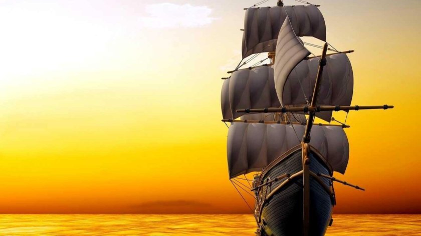 Красивый корабль