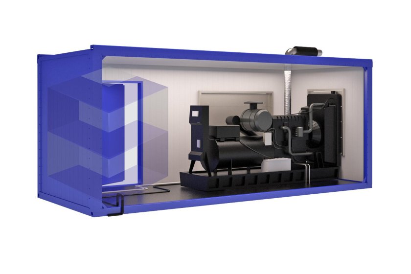 Блок контейнер ДЭС 200квт
