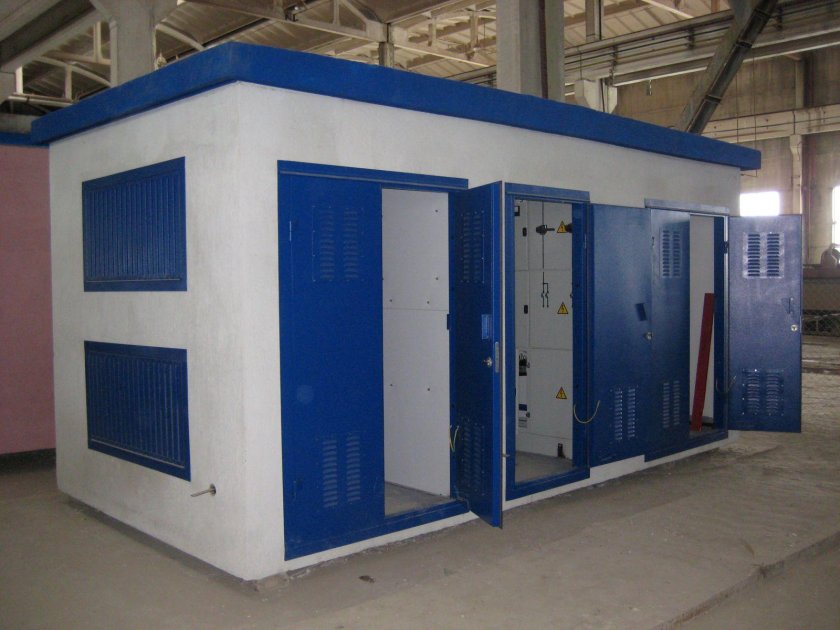 Блочная комплектная двухтрансформаторная подстанция