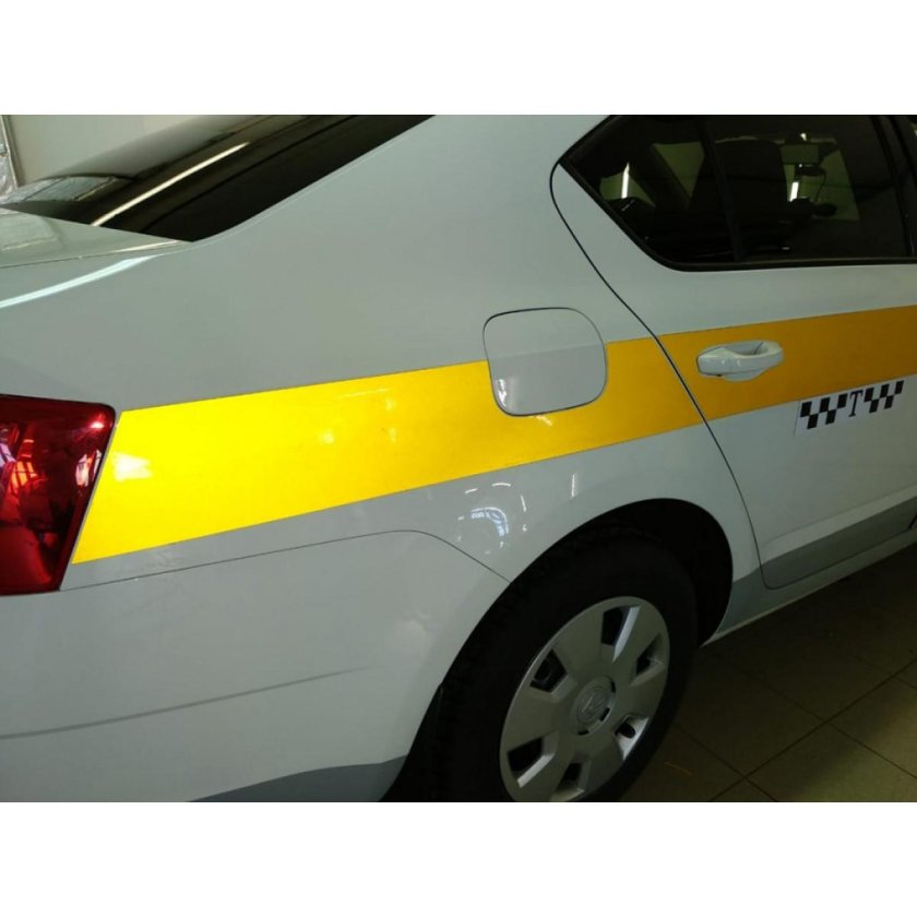 Желтая светоотражающая пленка