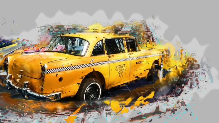 Фон для такси креативный