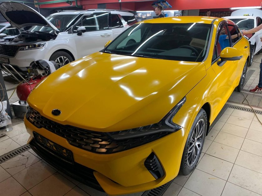 Киа к5 желтая