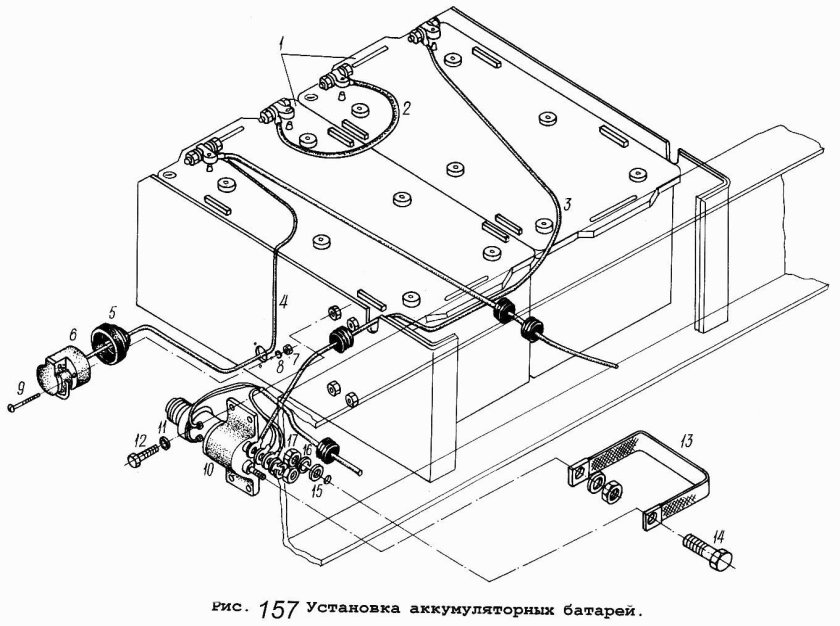 Аккумуляторный ящик МАЗ 5516