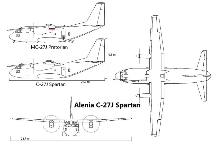 C27j Spartan чертежи
