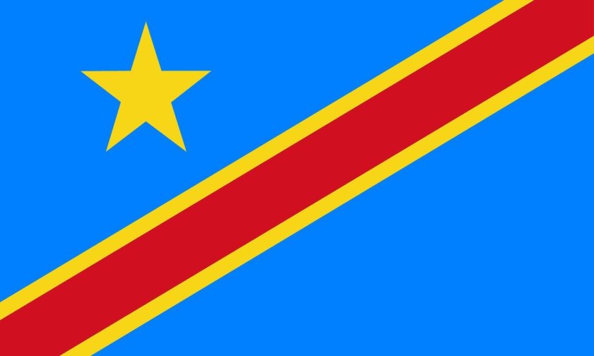 Демократическая республика конго флаг