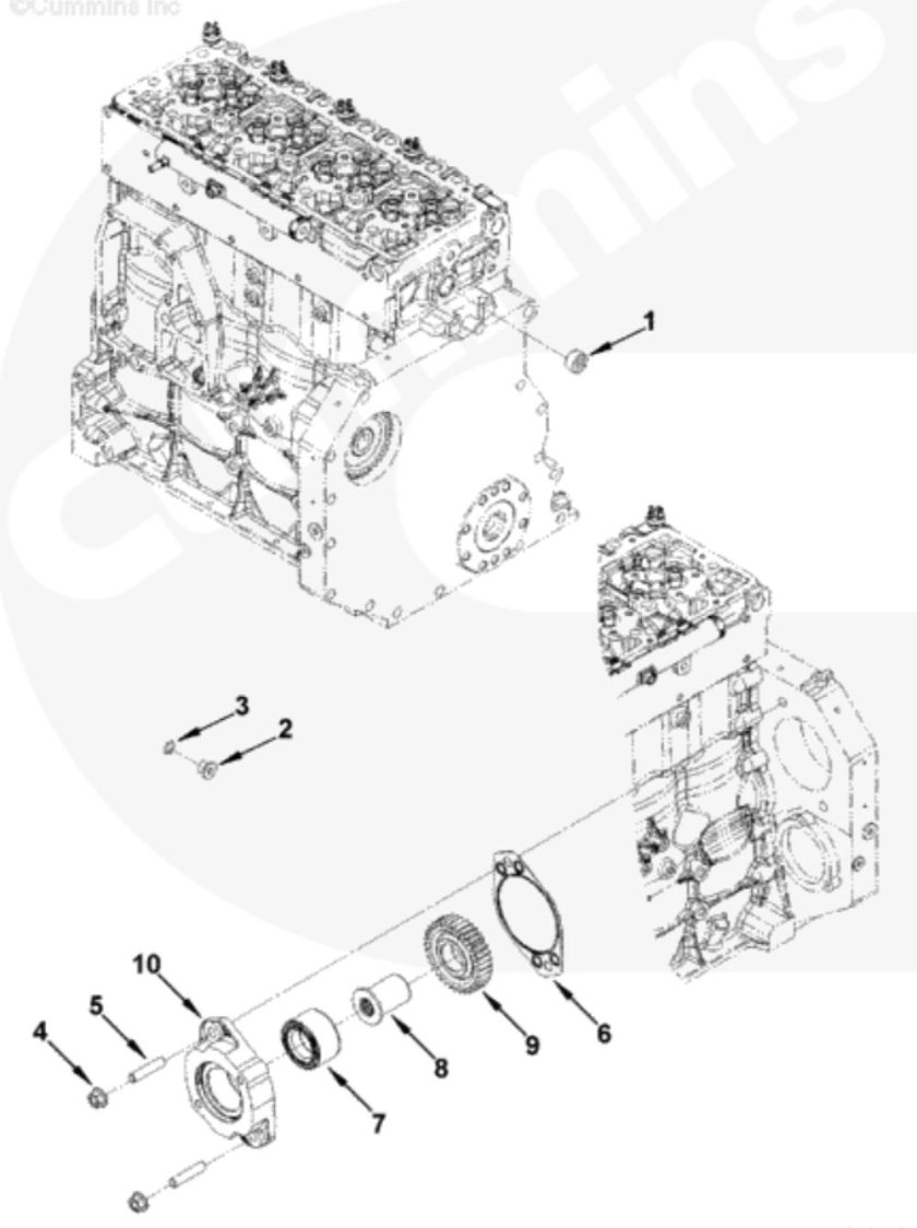 Прокладка воздушного компрессора Камминз 3.8