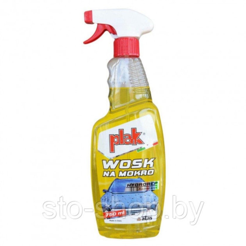 Полироль кузова Plak Hydrorep жидкий воск спрей 750 мл