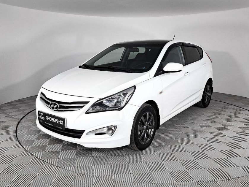 Hyundai Solaris 2014 2017 i Рестайлинг белый