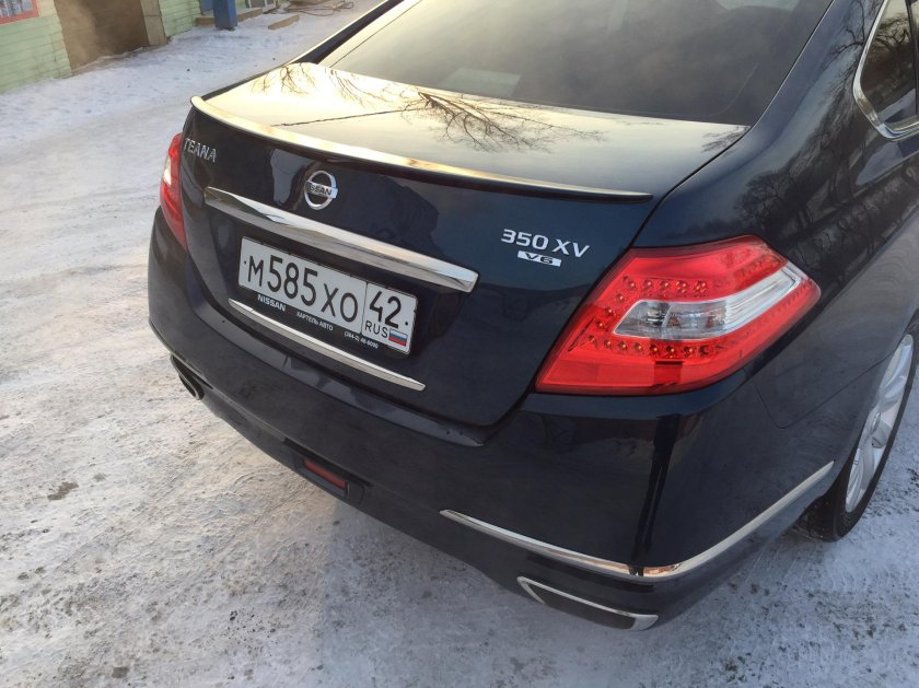 Teana j32 спойлер