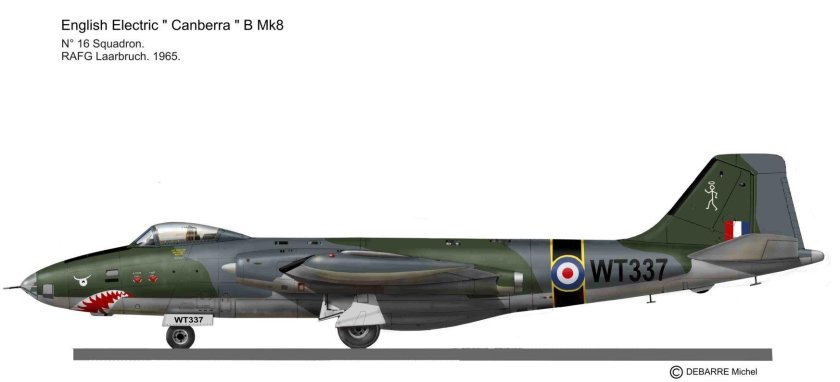 Бомбардировщик english electric canberra