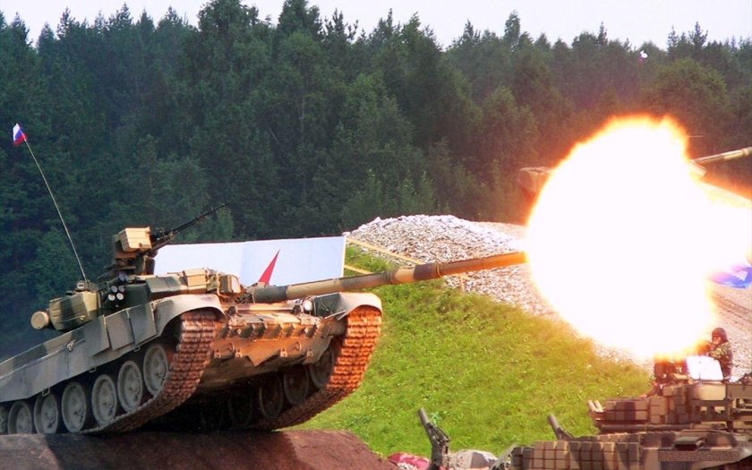 Танк т-90 выстрел