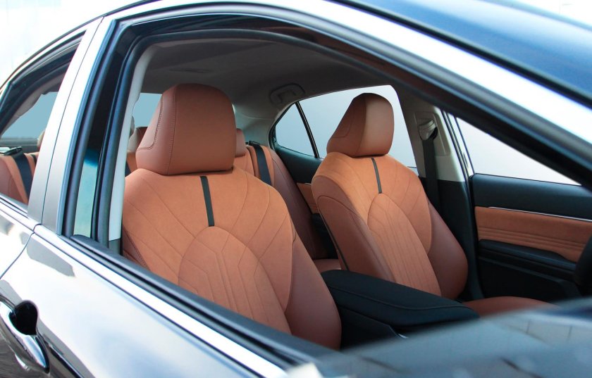 Кожаный салон тойота камри 70