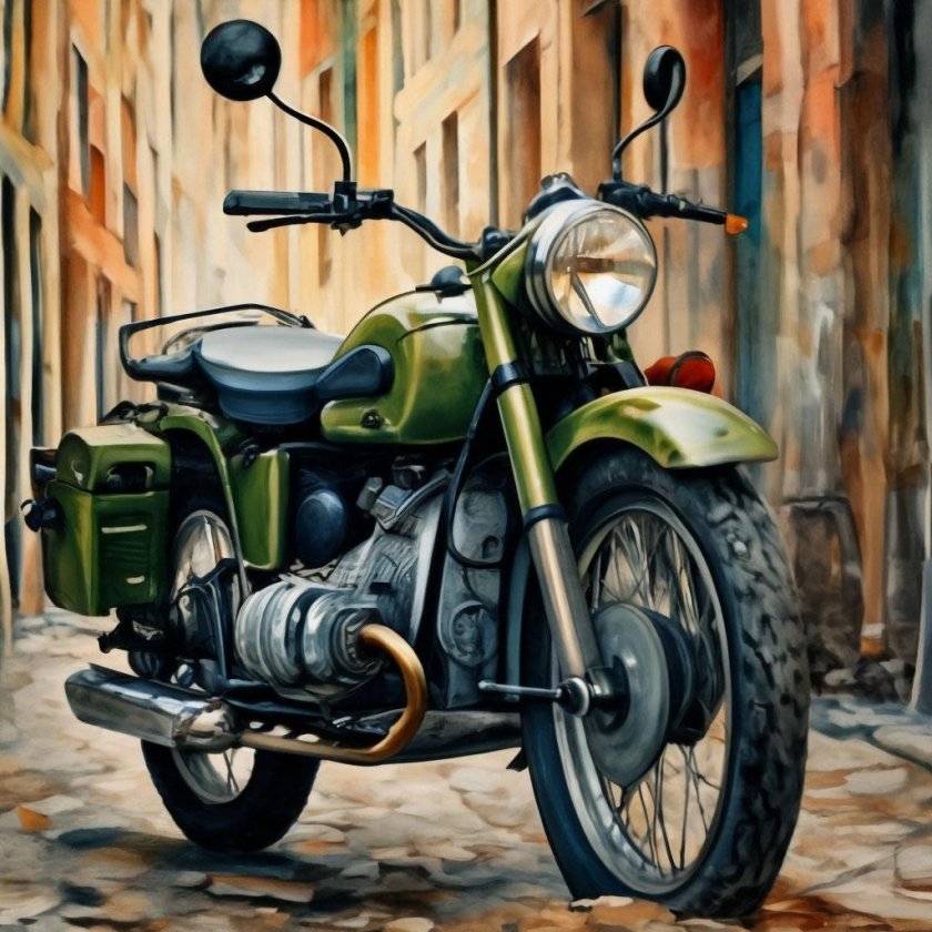 Ретро мотоцикл