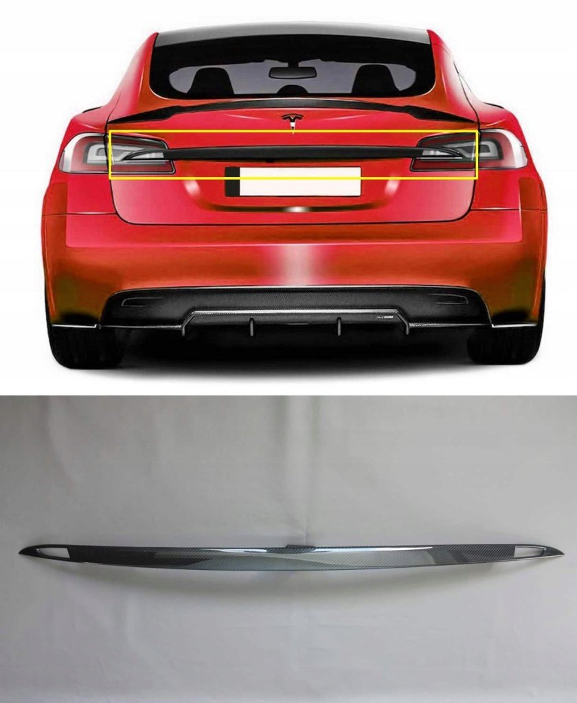 Tesla со спойлером