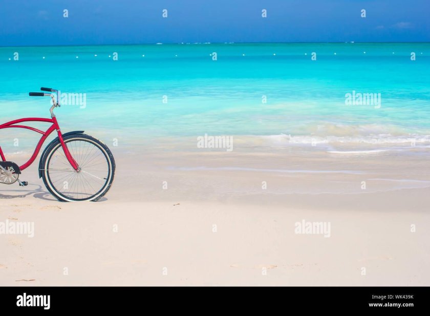 Попка в купальнике на велосипеде